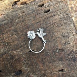 Retired hummingbird charm holder